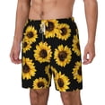 thumbnail image 2 of Gaeub Sunflower 6 Mens Swim Trunks Stretch Beach Shorts Quick Dry for Men Swim Shorts Swimwear with Pockets- Medium, 2 of 9