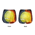 thumbnail image 3 of Daiia Tennis Ball In Fire And Water Pattern Women's 2 in 1 Running Shorts - Lightweight Athletic Workout Gym Yoga Shorts Liner with Phone Pockets-Medium, 3 of 7