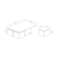 thumbnail image 5 of Prescott Table and Stool Set with Hidden Storage in Dark Brown, 5 of 6