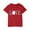 Red, variant on QQAMB Toddler Kids Boys Girls Baseball Print T-Shirts Cute Crewneck Short Sleeve Tee Top