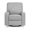 thumbnail image 4 of DaVinci Perry wood Swivel Glider Rocking Chair, Misty Gray, 4 of 7