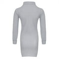 thumbnail image 5 of Hvot&aat Women's Knitted Dress Loose Turtleneck Dresses Oversize Long Pullover Sweater Dress Casual Long Sleeve Mini Dresses, 5 of 7