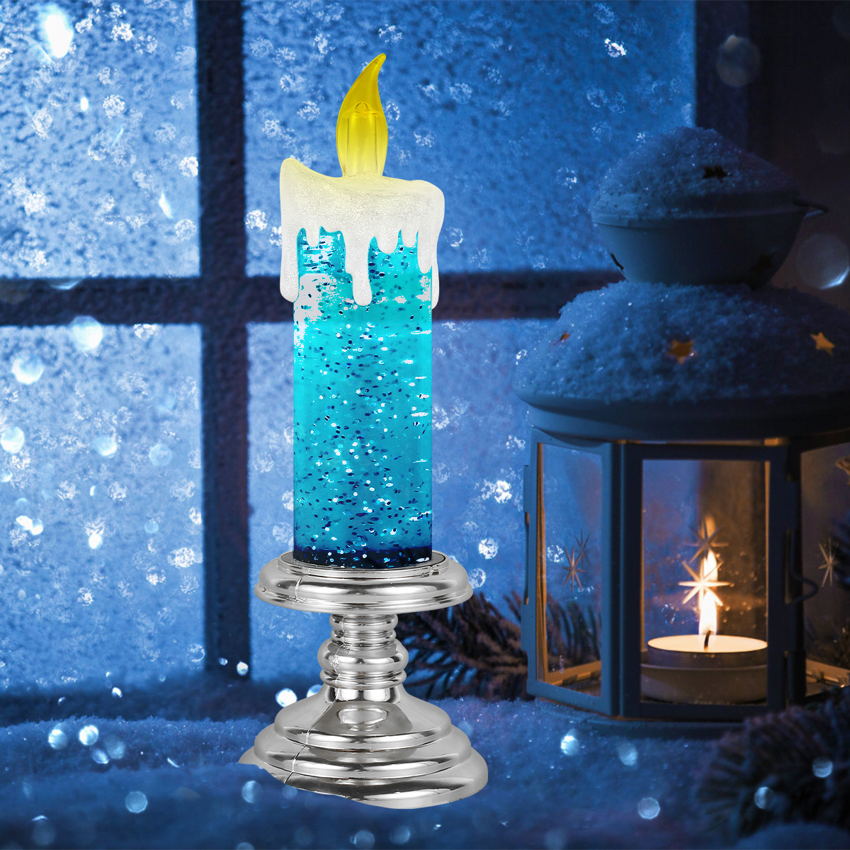 Jytue LED Christmas Candles Color Changing Candle Lights Flickering