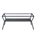 thumbnail image 4 of Modern Angled Coffee Table with Open Shelf - Slate Grey, 4 of 6