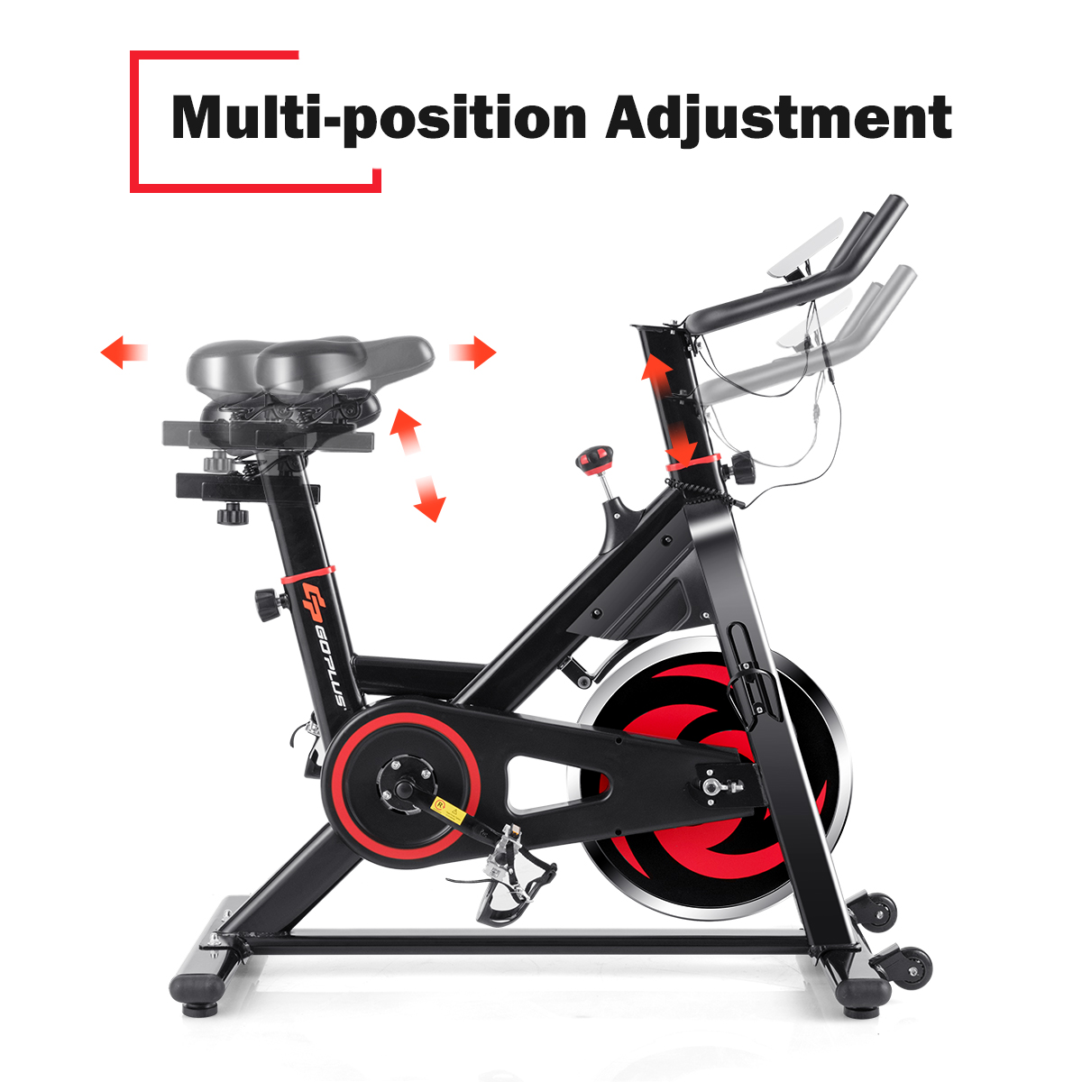 Stationary Exercise Magnetic Cycling Bike 30Lbs Flywheel Home Gym Cardio Workout - image 10 of 10