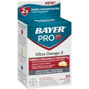 Bayer Pro Ultra Omega-3 Dietary Supplement Mini, 80 count