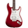 Squier Deluxe Stratocaster HSH Electric Guitar Transparent Crimson Red
