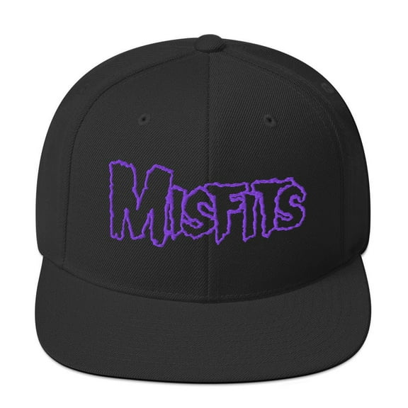 Misfits - Purple Drip Logo Snapback HD Embroidered Hat