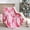 Pink Plaid, variant on Christmas Throw Blanket 50x60 - Fluffy Sherpa Fleece Blanket for Couch & Bed, Cozy Soft Plaid Gingerbread Xmas Tree Blanket - Classic Checkered Snowflake Christmas Decor