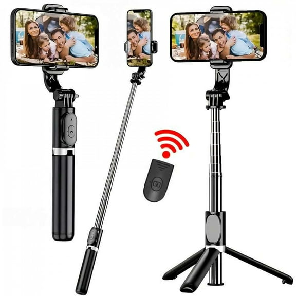 Scalable Phone Selfie Stick With Built-In Fill Light Telescopic Phone Selfie Stick With Built-In Light, Professional Live Streaming Tripod
