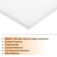 thumbnail image 4 of 2Pcs UHMW Sheet Ultra High Molecular Weight Polyethylene Sheet, 1/2" Thick Hard HDPE Plastic Board 12" x 6" White, 4 of 7