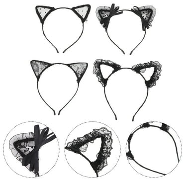 PBPBOX Lace Headbands Black Comfortable and Gentle for Any Age Decoration