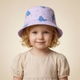 thumbnail image 2 of Krdevn Cartoon Dinosaur Print Kids Fisherman Sun Hat Breathable Wide Brim Outdoor Beach Cap for Toddler Boys Girls, 2 of 5