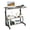 Gray Oak, variant on Hassch Rolling Laptop Desk with Power Outlets and USB Ports, 26.4"-41.5" Height Adjustable Computer Workstation with Storage Shelves and Side Hooks for Study and Office, Vintage Brown