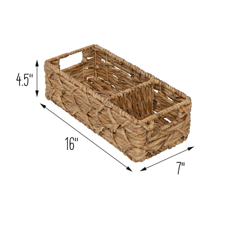 Honey Can Do 18.5 x 22 Natural Water Hyacinth Storage Baskets