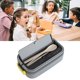 thumbnail image 5 of Lunch Box, Contenedor Seguro De Microondas A Prueba De Fugas De 700 Ml, Ideal Para Una Oficina Escolar Con Compartimentos Separados Para Facilitar El Transporte, Estilo, 5 of 7