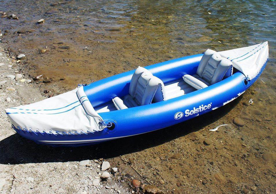 SOLSTICE Rogue 1 to 2 Person Inflatable Fishing Kayak Boat For Adults &  Kids 10'6'' X 33'' | Tandem 2 Blow Up Seats & Spray Skirt | Reinforced K-80  26