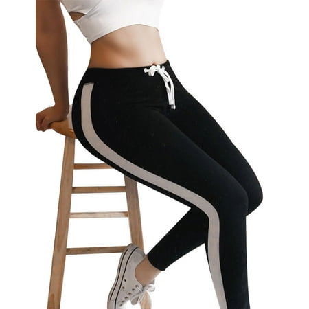 2018 New Sexy Women Fashion Slim Fit Striped Pants Yoga Running Pants Workout Leggings Fitness Gym Trousers Outdoor