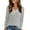 100#Gray, variant on Womens Color Block Long Sleeve Shirt Fall Tops Fashion Outfits Dressy Casual V Neck Tunic Cute Clothes Sweater Trendy White M