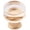 Crysacrylic with Brushed Golden Brass, variant on Hickory Hardware P3708 Midway 1" Mushroom Cabinet Knob