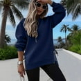 thumbnail image 4 of Akafmk Womens Long Sleeve Maternity Tops,Womens Maternity Solid Color Long Sleeve Crew Neck Full Zip Casual Pullover Hoodie Pregnancy Pregnant Tops, 4 of 4