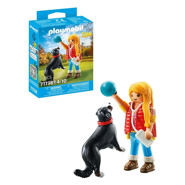 Set de Juego Playmobil Mujer con perro de montana 71738