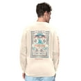 thumbnail image 2 of Men's Margaritaville Cream Philadelphia Eagles Five O'Clock Henley Long Sleeve T-Shirt, 2 of 2