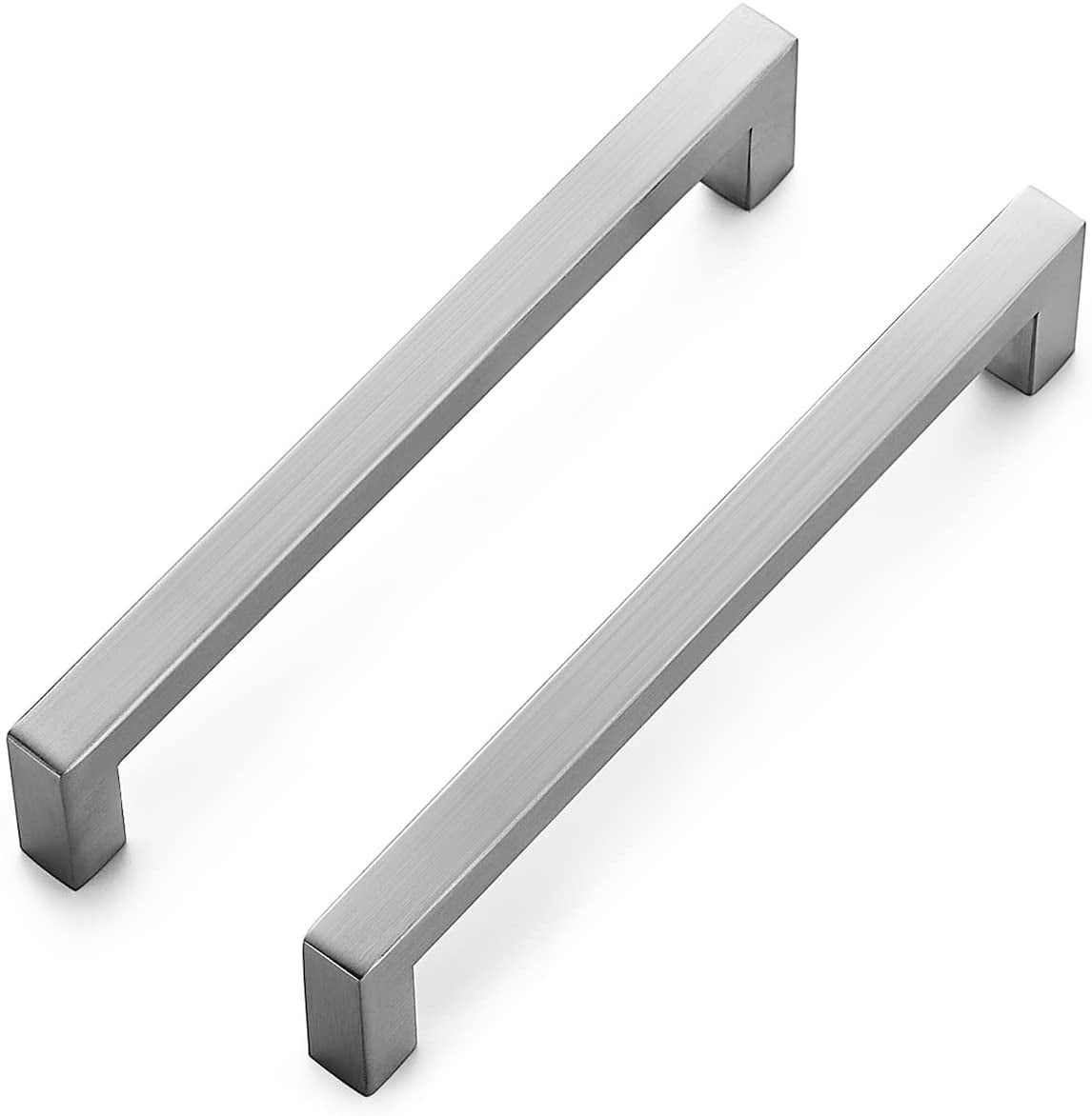 Zoizocp 12 Pack 61/4 Inch Kitchen Square Handles Brushed