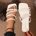 thumbnail image 5 of Viluyesy Womens Slippers Non-Slip Comfortable Flat Bottom Womens Footwear White Size 38, 5 of 10