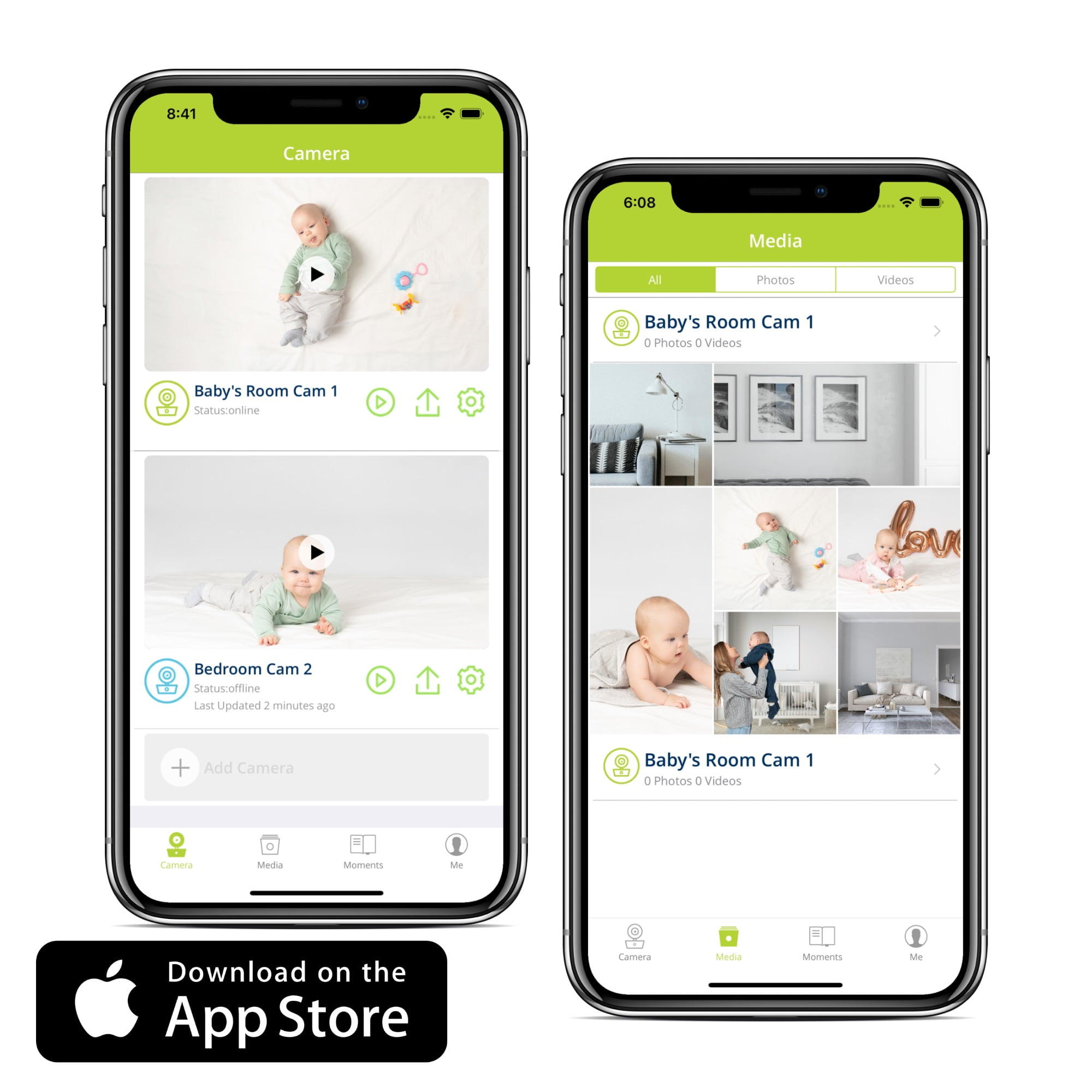 Bebcare iQ Additional Camera - Extra Unit for Bebcare iQ WiFi Hybrid HD Baby Monitor (Cam Only)