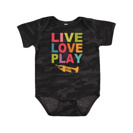 

Inktastic Live Love Play the Trumpet Gift Baby Boy or Baby Girl Bodysuit