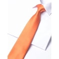 thumbnail image 3 of Yongchuantie Fashion Men's Ties Formal Business 3.15" For Men Orange Smooth Neckties + Gift Box., 3 of 7