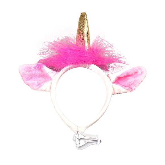 EeaseMX Mascota adorable diadema divertido unicornio pelo aro festival tocado accesorios de disfraz para gato perro cachorro (tamaño libre)