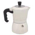 thumbnail image 3 of Cafetera italiana Moka Pot Cafetera moka de aluminio fácil de usar Cafetera moka para hacer café Blanco, 3 of 10