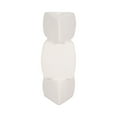 thumbnail image 6 of Modern Ceramic Candle Holder - Contemporary Ceramic Pillar & Taper Holder for Home & Office Decor - Minimalist Design - 9" White, 6 of 12