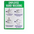 thumbnail image 2 of Brybelly ISGN-051 Employee Hand Washing Aluminum Sign, 2 of 6