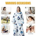 thumbnail image 6 of Lieonvis Blanket Hoodie Women & Men,Premium Sherpa Fleece Oversized Hoodie Blanket with Giant Pocket,Super Cozy and Big Wearable Blanket Hoodie Sweatshirt Gift, 6 of 9