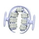 thumbnail image 2 of Rodillo de masaje de 40 ruedas, masajeador de fascia, portátil, práctico rodillo de piernas desmontable para pantorrillas, brazos, deportes en casa y Azul, 2 of 8