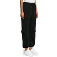 thumbnail image 4 of No Boundaries Women's Juniors Pull On Knit Cargo Joggers, Sizes XS-3XL, 4 of 6