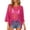 Bathing Suit Cover up for Women Z12 Hot Pink, variant on FASHOFT Beach Cover Ups for Women V Neck Long Swimsuit Cover Up Shirt Dress Bathing Suit with Pockets Black L