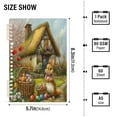 thumbnail image 3 of WOBOGO Easter Cozy Straw House Notebook College Horizontal Grid Paper Ink Spill Resistant Water Resistant Cover 8.3x5.7x0.4in, 3 of 8