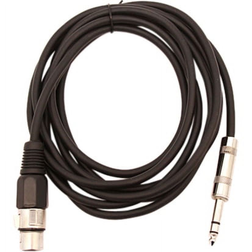 Seismic Audio SATRXL-F6, 8 Pack of Black 6' XLR Female to TRS Patch Cables