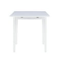 thumbnail image 4 of Linon Peake Square Dining Table with Drop Leaf, White, 4 of 14