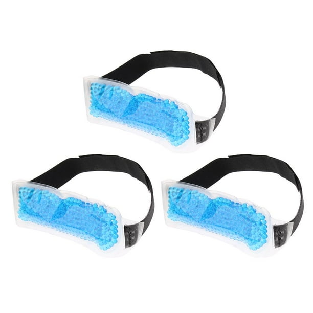 3 Piezas de , Compresas Frías Y Calientes, Envoltura de , Apto para Microondas, Reutilizable, Azul Fernando Paquetes de hielo de gel de cabeza reutilizables