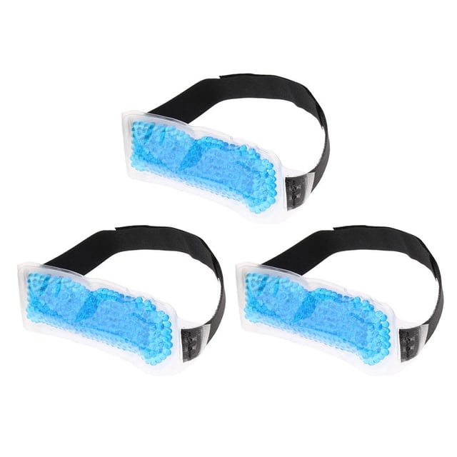3 Paquetes de Reutilizables Paquete de Terapia Fría Caliente para La Migraña jinwen Paquetes de hielo de gel de cabeza reutilizables