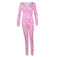 thumbnail image 3 of Mono con estampado Sexy para el Día de San Valentín para mujer, ropa de dormir de manga larga, Bodycon, pelele, pantalones, pijamas de una pieza, 3 of 4
