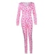 thumbnail image 3 of Mono con estampado Sexy para el Día de San Valentín para mujer, ropa de dormir de manga larga, Bodycon, pelele, pantalones, pijamas de una pieza, 3 of 4