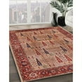 thumbnail image 2 of Ahgly Company Indoor Rectangle Mid-Century Modern Red Oriental Area Rugs, 5' x 8', 2 of 6