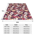 thumbnail image 3 of Sikiie Skull record artist Ultra-Soft Micro flannel Blanket Luxury All Seasons Warm Blanket for Bedding Sofa and Travel (4 sizes)-40"x30", 3 of 7