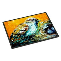 Carolines Treasures MW1158JMAT Look at the Birdie Door Mat Indoor Rug or Outdoor Welcome Mat 24x36 Doormat 24H X 36W
